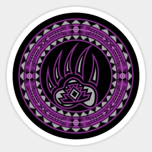 Bear Spirit (Purple) Sticker